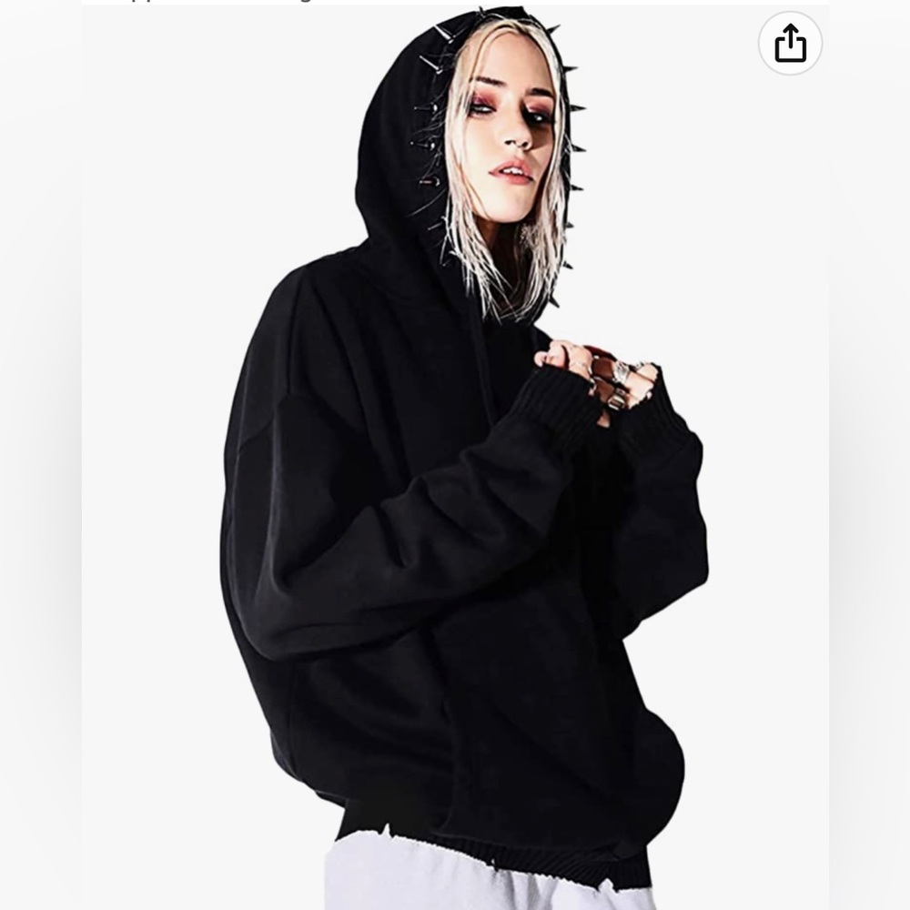 Dolls kill spiked hoodie